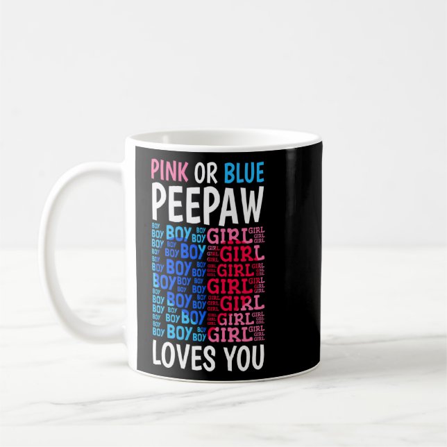 Caneca De Café Povo Rosa Ou Azul Te Ama Sexo Reveal Bebê S (Esquerda)