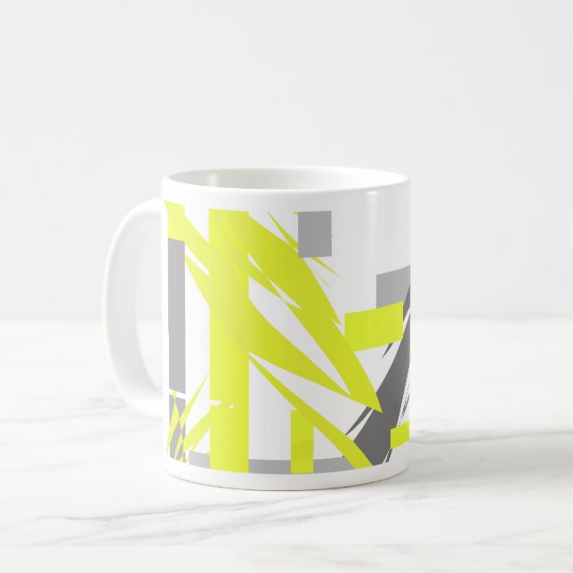 Caneca De Café Power Energy Abstrato Art (Frente Esquerda)