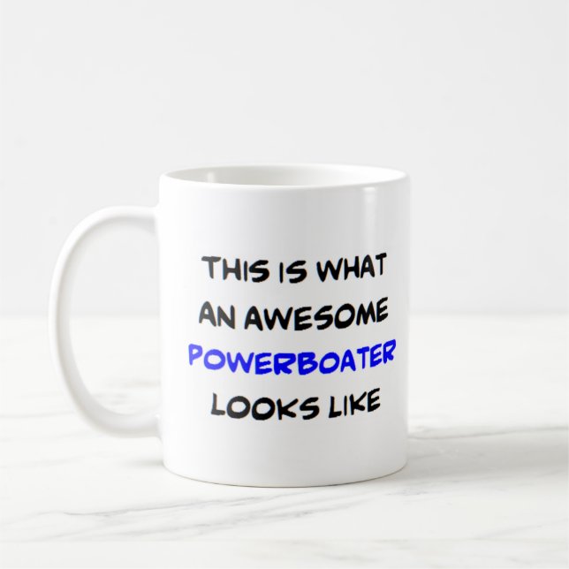 Caneca De Café powerboater, incrível (Esquerda)