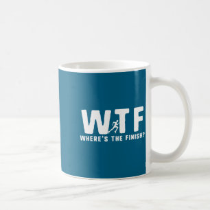 Caneca De Café Pqp Onde Está a Meta Engraçado Correndo