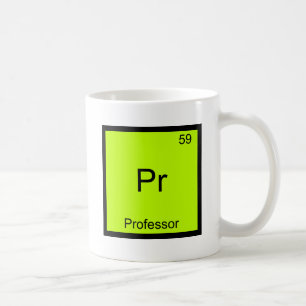 Caneca De Café Pr - Professor Camiseta Símbolo Elemento Química E