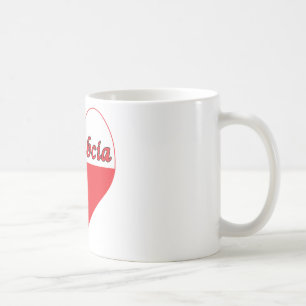 Caneca De Café Prababcia Polonês Heart