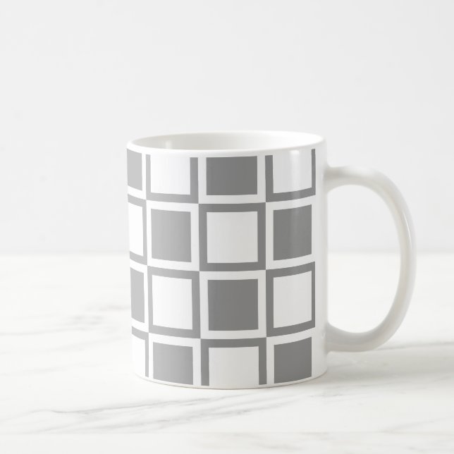 Caneca De Café Praças de Mod cinza (Direita)