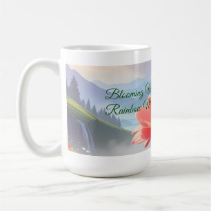 Caneca De Café Prado de Flores Silvestres em Flor Montanha Arco-Í