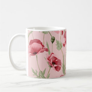 Caneca De Café Prados de flores impressões