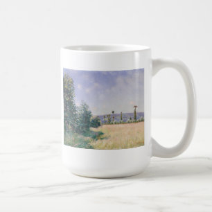 Caneca De Café Prados de Sahurs na manhã Sun
