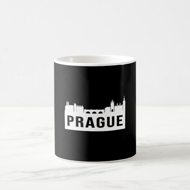 Caneca De Café Praga Cidade Cityscape Skyline Funny Idea (Centro)
