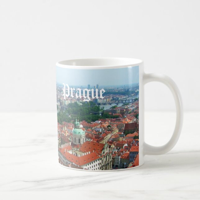 Caneca De Café Praga Cityscape Mug (Direita)