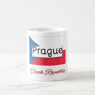 Caneca De Café Praga República Checa Flag Mug