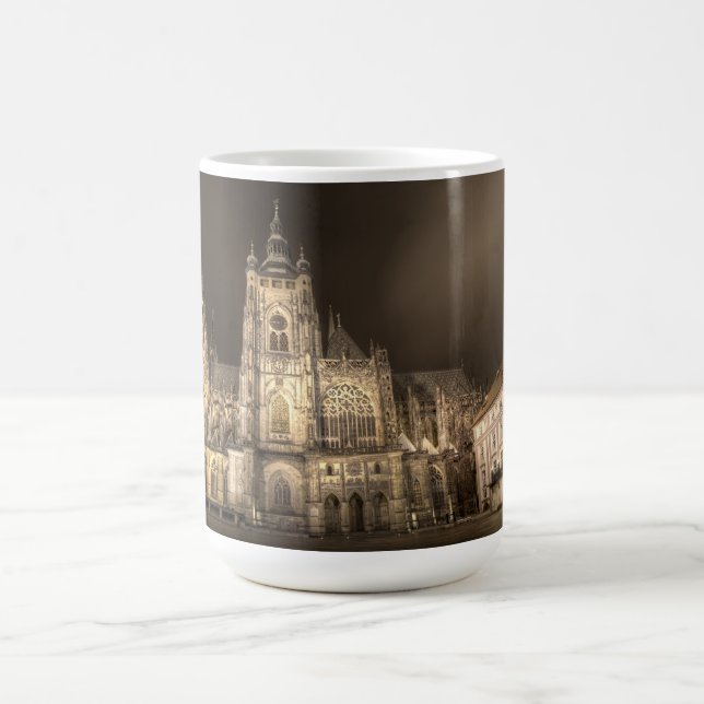 Caneca De Café Prague Castle Night (Centro)