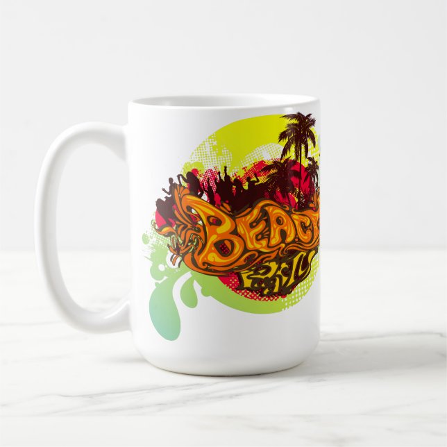 Caneca De Café Praia (Esquerda)