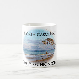 CANECA DE CAFÉ PRAIA 1 DE TOPSAIL, NORTH CAROLINA, REUNIÃO DE