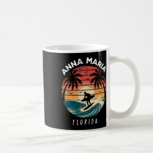 Caneca De Café Praia Anna Maria Flórida Prancha de Surfe Ondas Pr