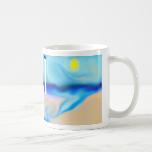 Caneca De Café Praia com Lighthouse Mug (Direita)