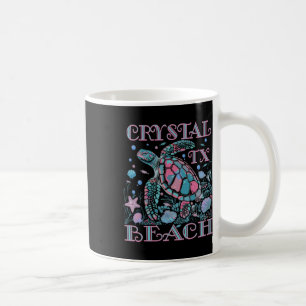 Caneca De Café Praia Cristal Tx Amante de Tartaruga Colorido Souv