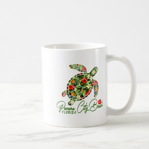 Caneca De Café Praia da Cidade do Panamá Flórida Tartaruga Marinh