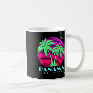 Caneca De Café Praia da Cidade do Panamá Palmeiras dos Anos 80 Pô