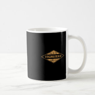 Caneca De Café Praia da Virgínia Virgínia Lembrança Férias Antigo