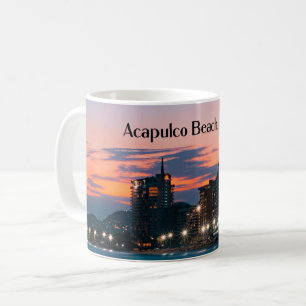 Caneca De Café Praia de Acapulco, México