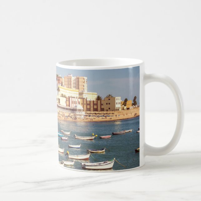 Caneca De Café Praia de Caleta em Cadiz, a Andaluzia, espanha (Direita)