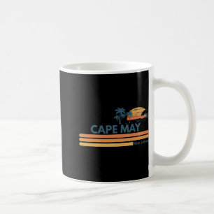 Caneca De Café Praia de Cape May Nova Jersey Verão Palmeira Homen