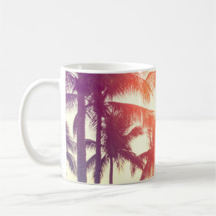 Caneca De Café Praia de Coconut: Vintage Tropical Warmth.