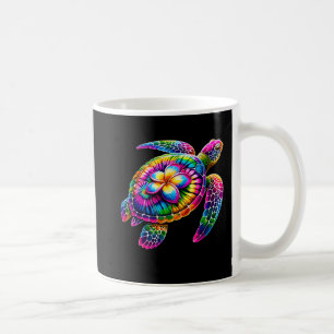 Caneca De Café Praia de Férias Hawaii Sea Turtle Tie-Dye Hawaii