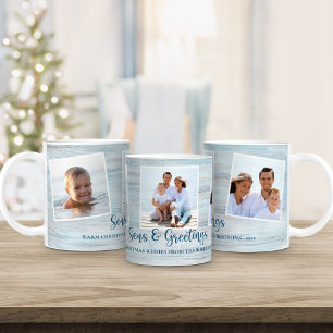Caneca De Café Praia de Fotografias da Família Natal