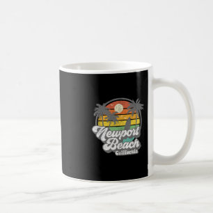 Caneca De Café Praia de Newport Beach Califórnia Ca Surf Retro Vi