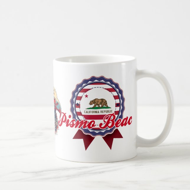 Caneca De Café Praia de Pismo, CA (Direita)