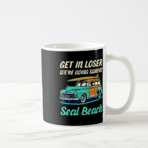 Caneca De Café Praia de Seal California Garota Surfista Mulheres