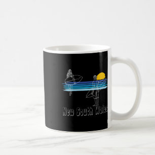 Caneca De Café Praia de Surf de New South Wales Cara Rapaz de Sur