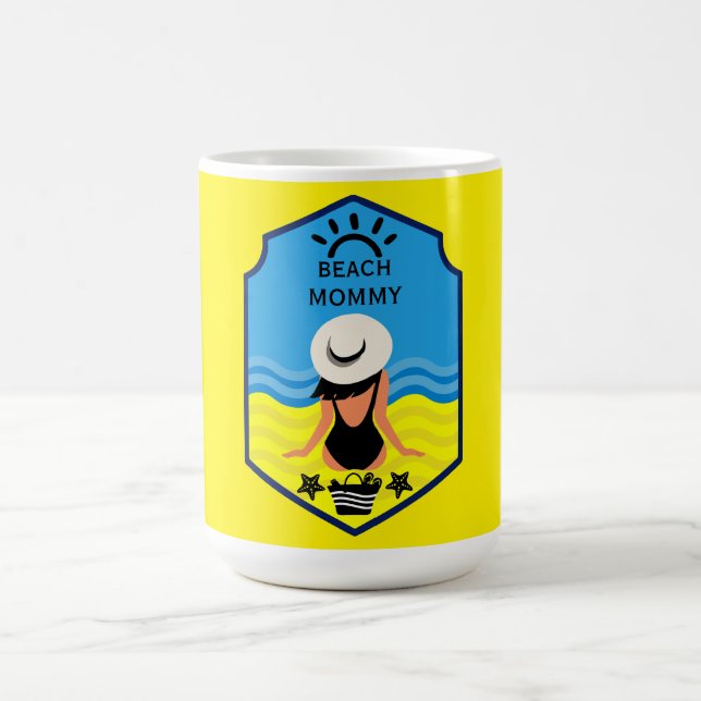 Caneca De Café Praia de Verão Essencial  (Centro)