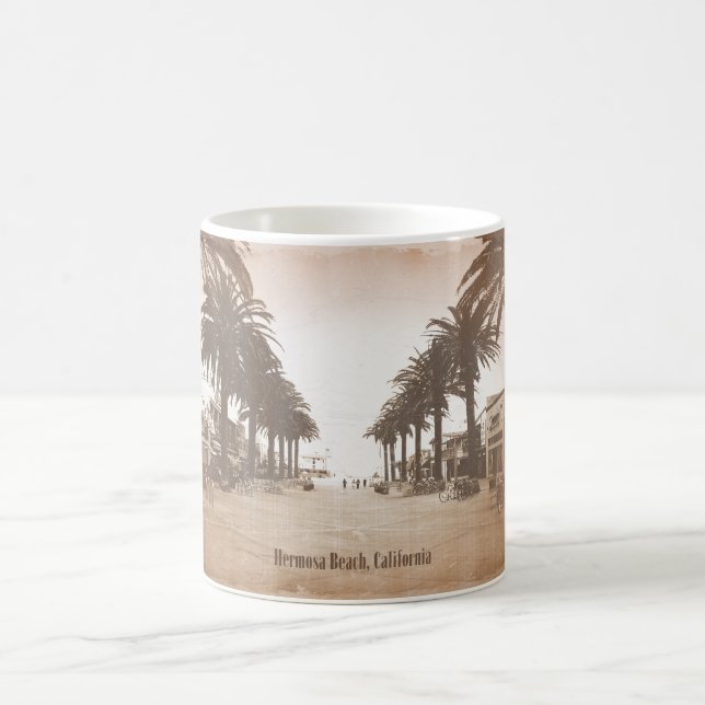Caneca De Café Praia de Vintage Hermosa (Centro)