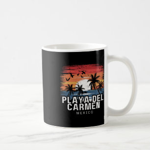 Caneca De Café Praia Del Carmen México Surfando Surfista