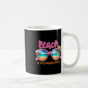 Caneca De Café Praia É Meu Lugar Feliz, Mulheres Férias De Verão