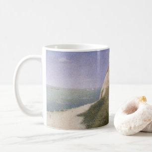 Caneca De Café Praia em Honfleur de Georges Seurat, Arte Antigo