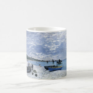 Caneca De Café Praia em Sainte-Adresse, Monet
