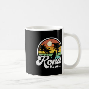 Caneca De Café Praia Kona Vintage Havaí Surf Surfista Havaiano 70