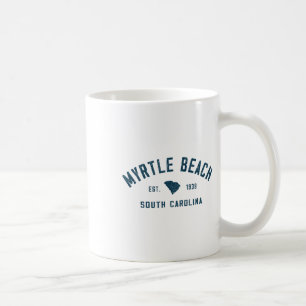 Caneca De Café Praia Myrtle Carolina do Sul Retro Throwck Sou Hom