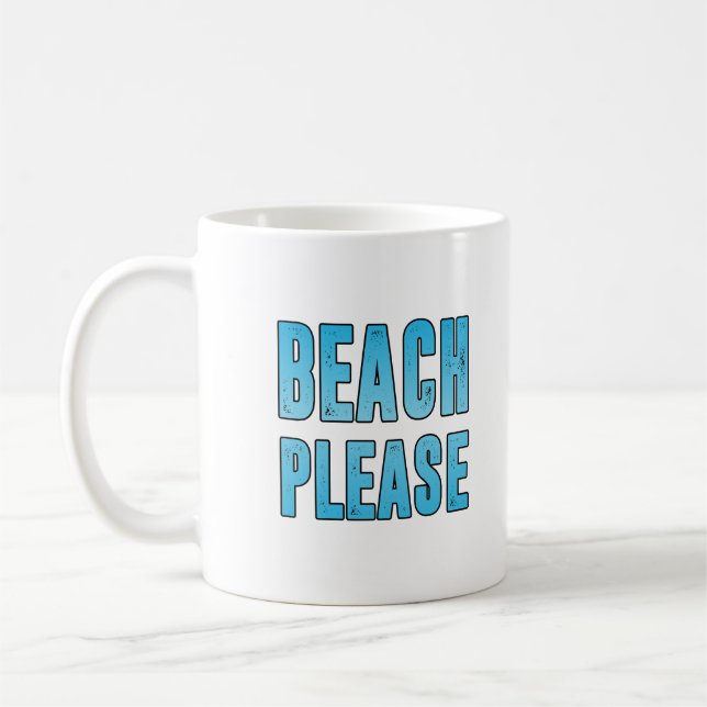 Caneca De Café Praia, por favor (Esquerda)