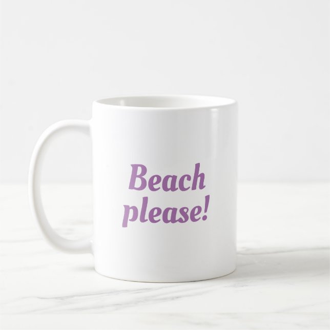 Caneca De Café Praia, por favor. (Esquerda)