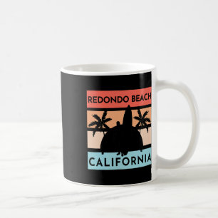 Caneca De Café Praia Redondo Califórnia Surf Verão Férias Vint