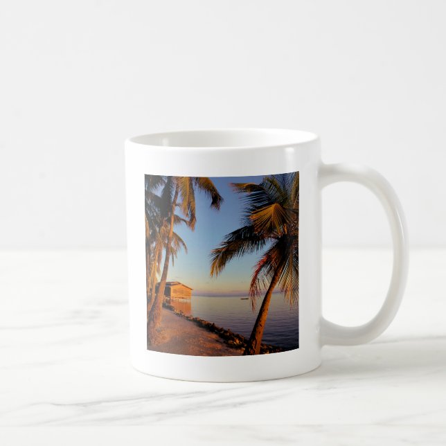 Caneca De Café Praia Roatan Honduras (Direita)
