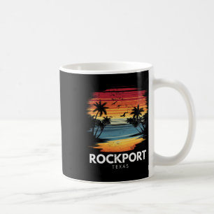 Caneca De Café Praia Rockport Texas Prancha de Surfe Surf Vintage