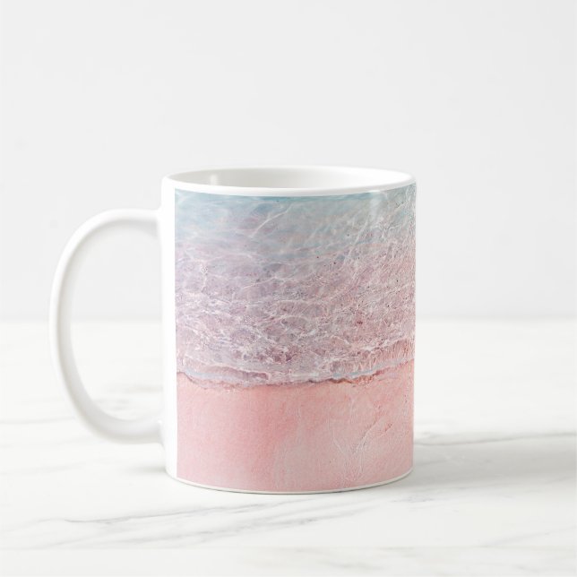 Caneca De Café Praia Rosa e Onda Splash (Esquerda)
