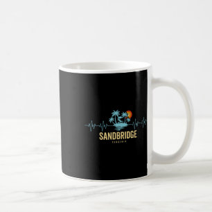 Caneca De Café Praia Sandbridge Virginia Batimento Cardíaco 80s R