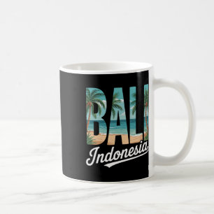 Caneca De Café Praia Tropical de Palma da Indonésia e Oceano A