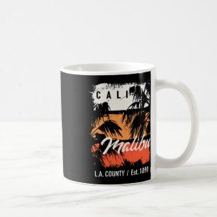 Caneca De Café Praia Vintage Malibu Califórnia Surf Cali Surfe