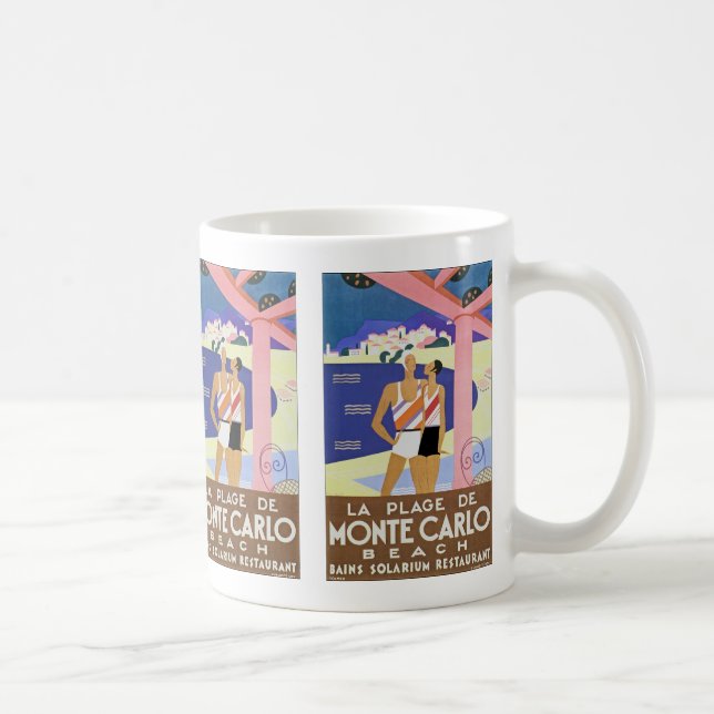 Caneca De Café Praia Vintage Monte Carlo (Direita)